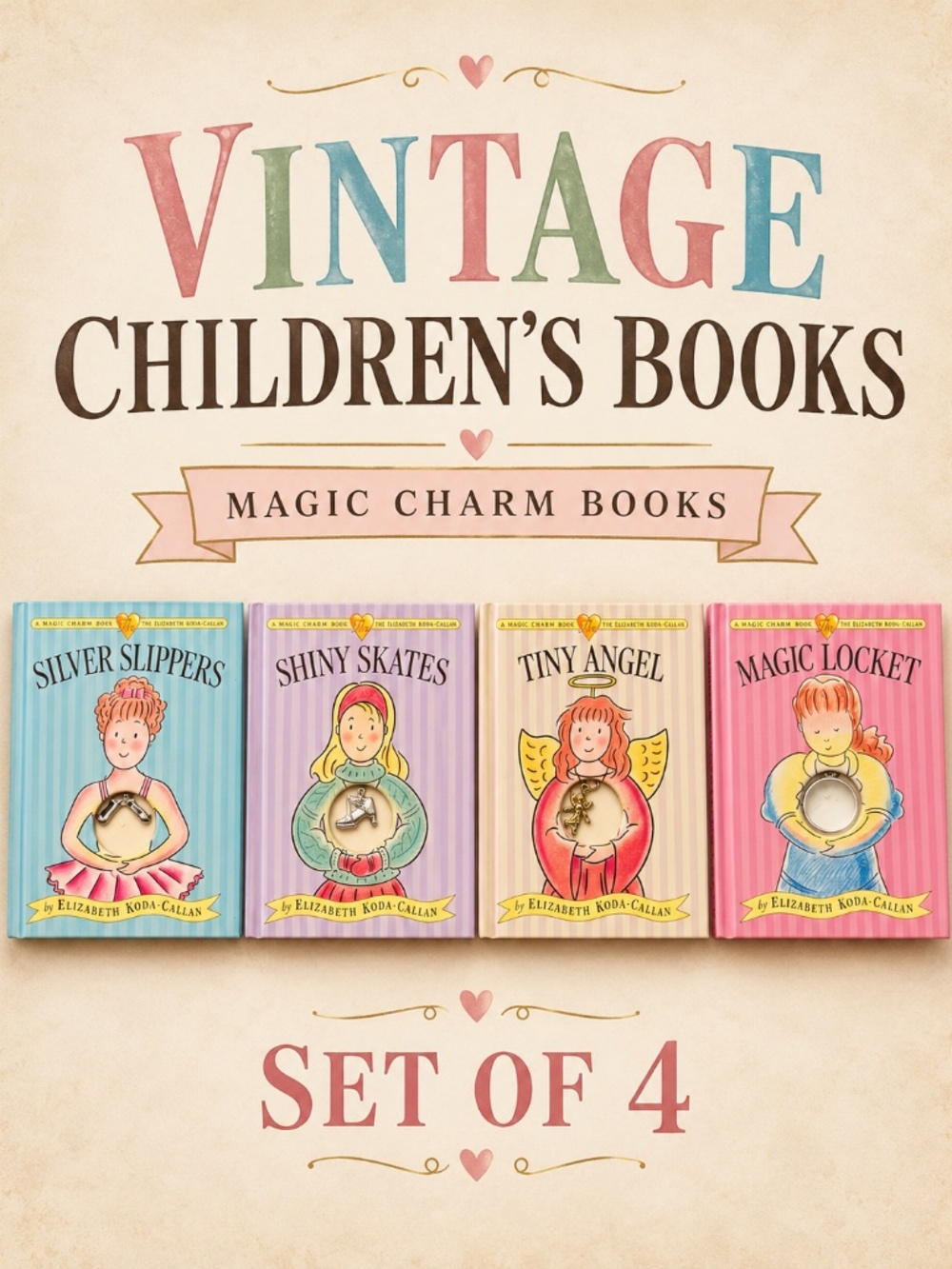Vintage Magic Charm Books Lot of 4 - Elizabeth Koda-Callan